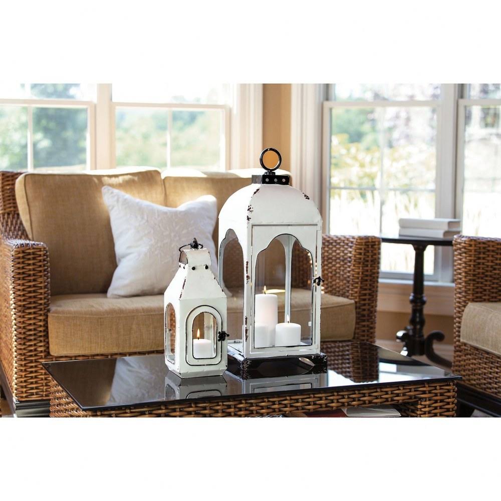 Colonial White Large Candle Lantern Q35168
