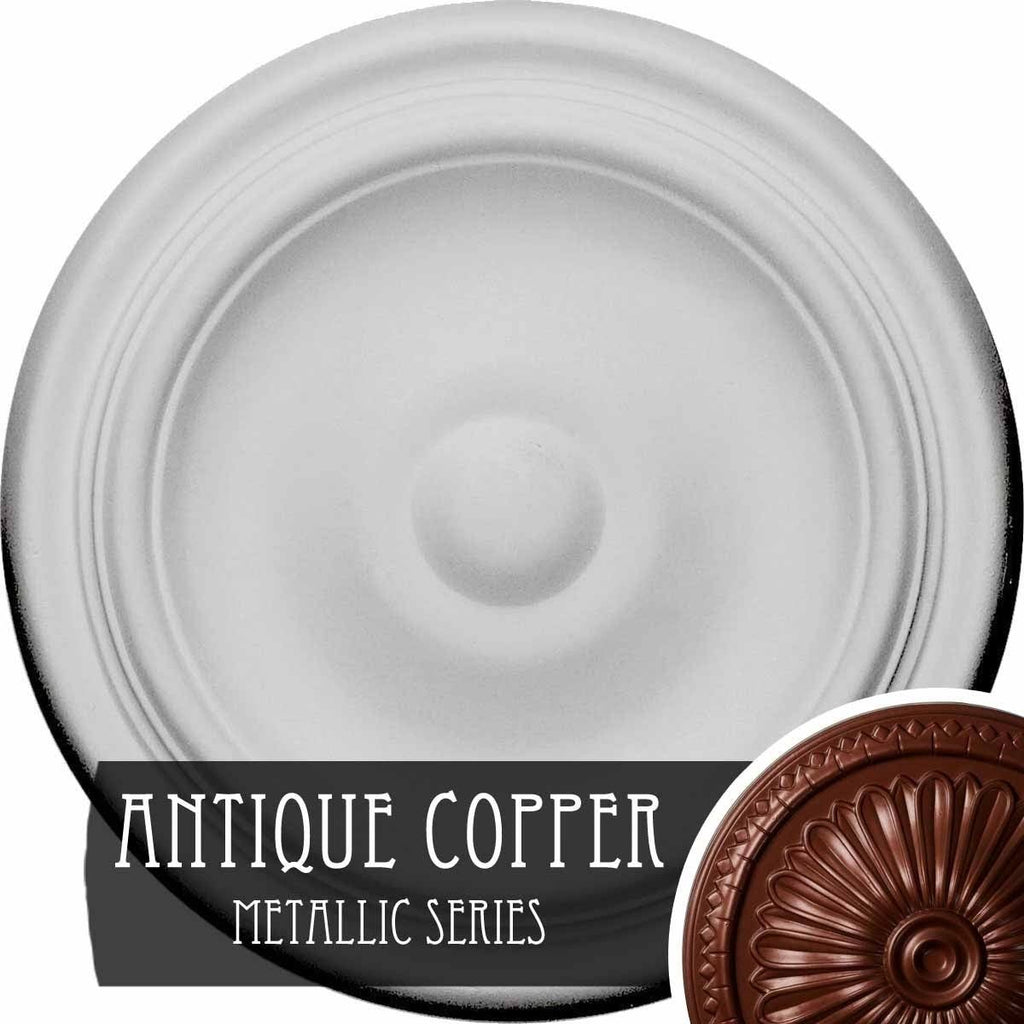 Maria Ceiling Medallion, Hand-Painted Flash Gold O907