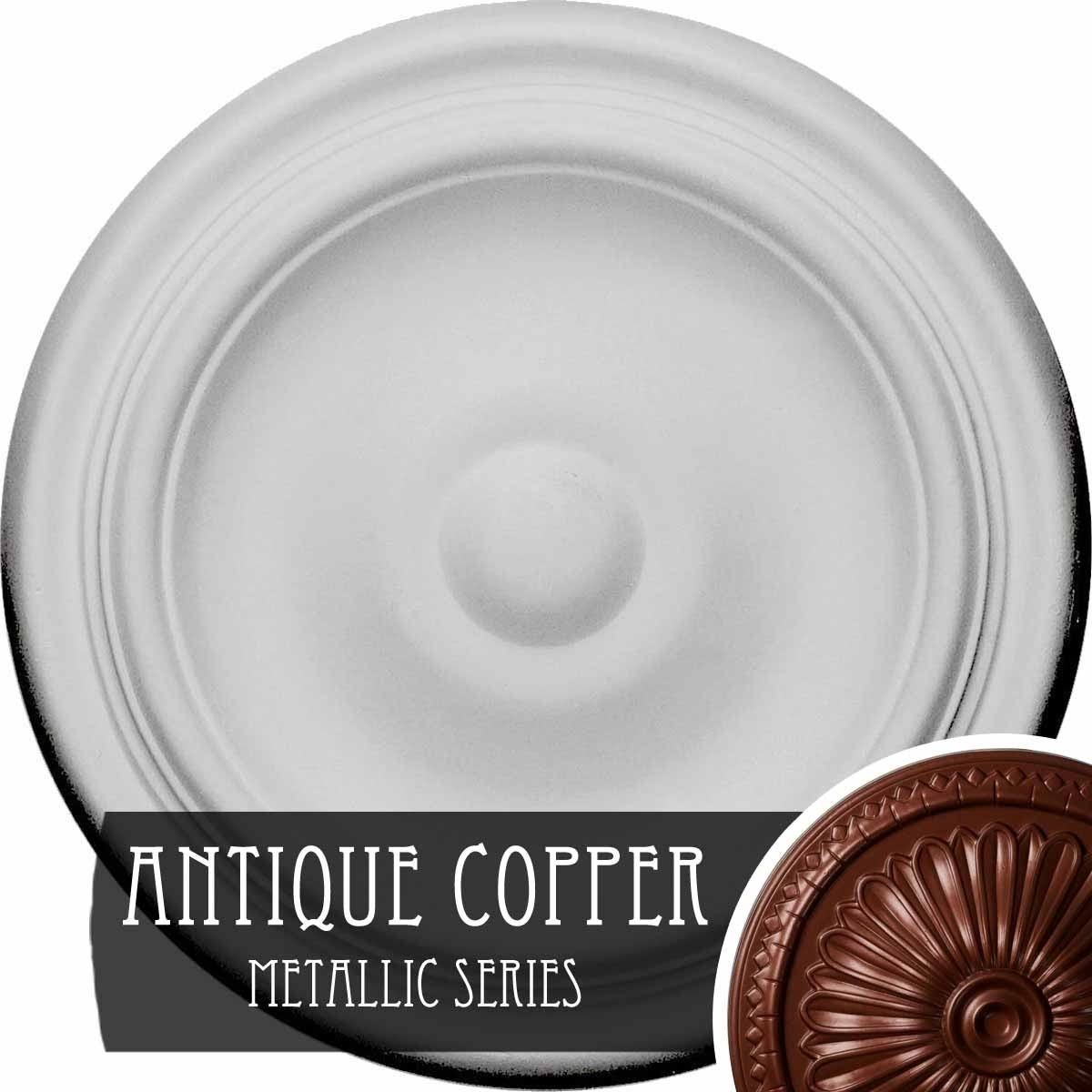 Maria Ceiling Medallion, Hand-Painted Flash Gold O907
