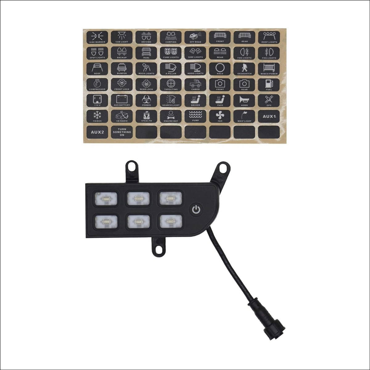 Lower Dash Switch Panel for Jeep Wrangler JL JLU and Gladiator W162518