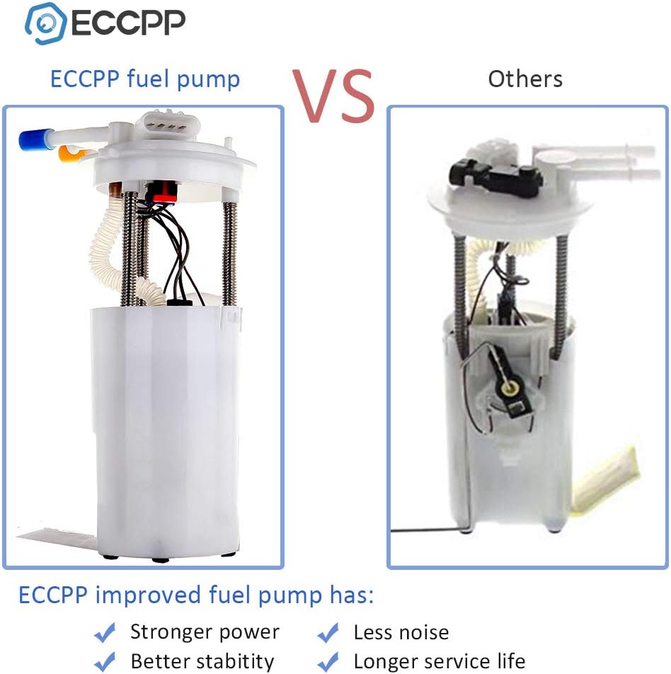 Electric Fuel Pump Module Assembly with Sending Unit for Chevrolet Suburban for GMC Yukon XL 1500 V8 5.3L 6.0L Pack of 2 E74866