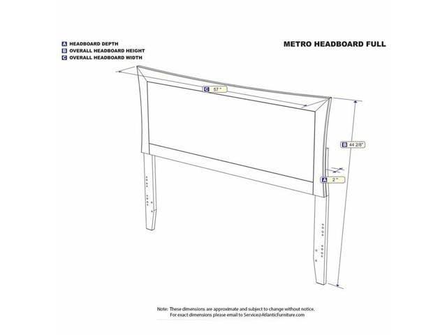 Full Panel Headboard in Espresso P4404