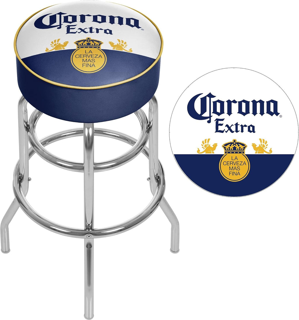 Chrome Padded Bar Stool with Swivel O550