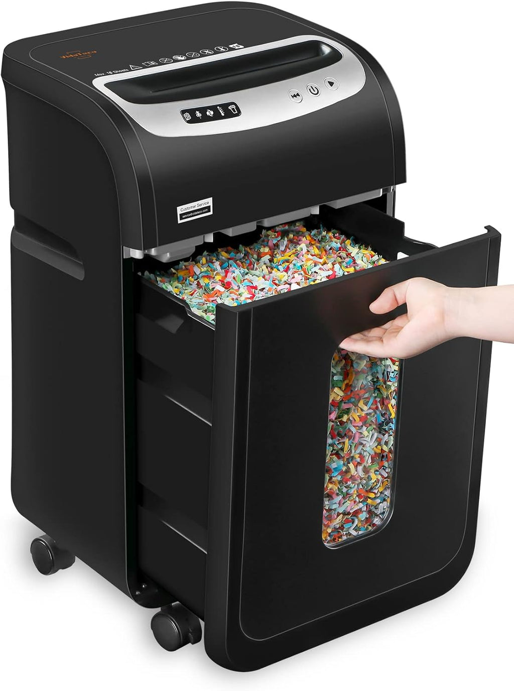 18-Sheet Micro Cut Paper Shredder with 7.9-Gal Bin O342