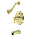Polished Brass Tub and Shower Faucet B9900
