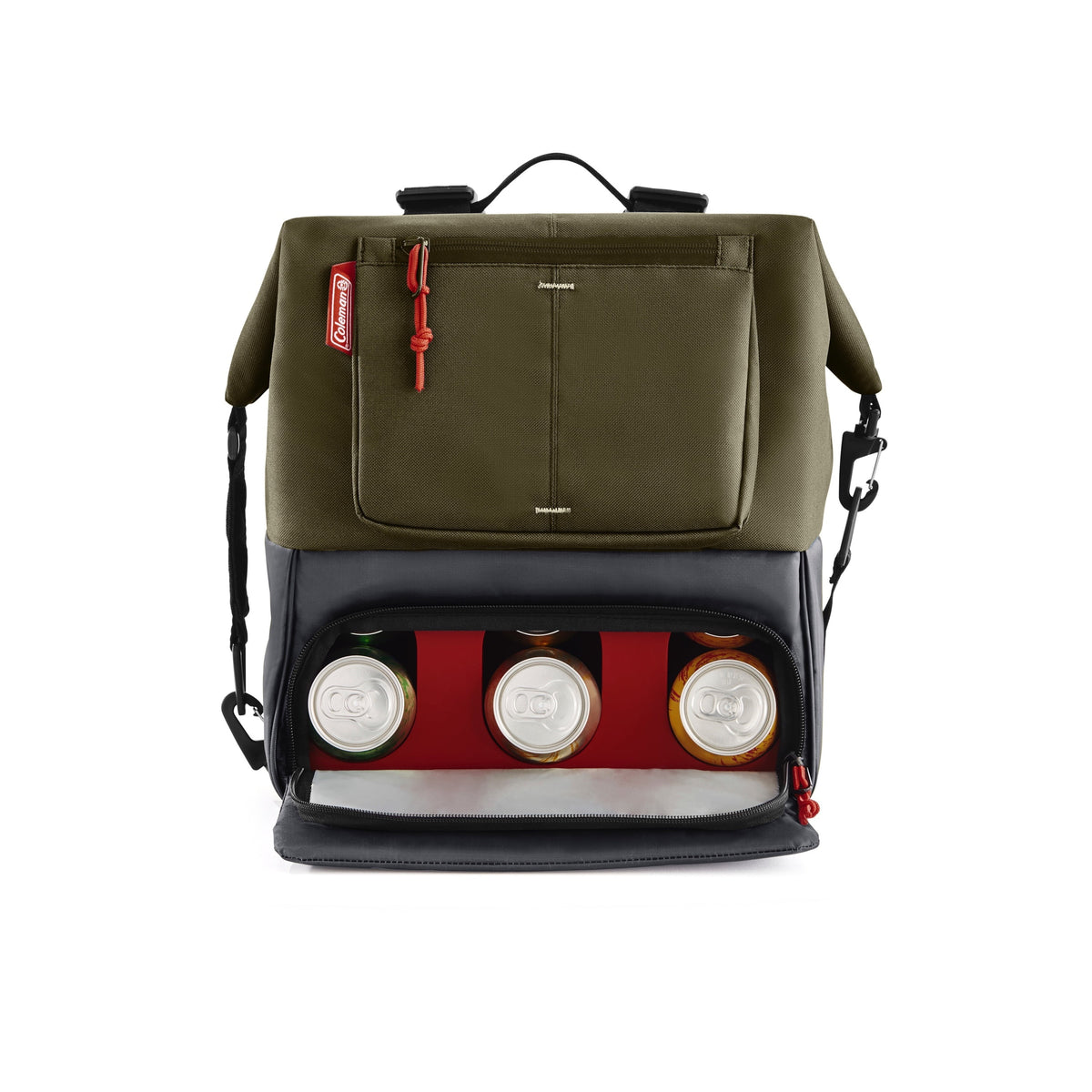 Green 12 Can Soft Sided Cooler F124