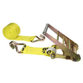 Yellow Ratchet Strap with Wire Hooks X398