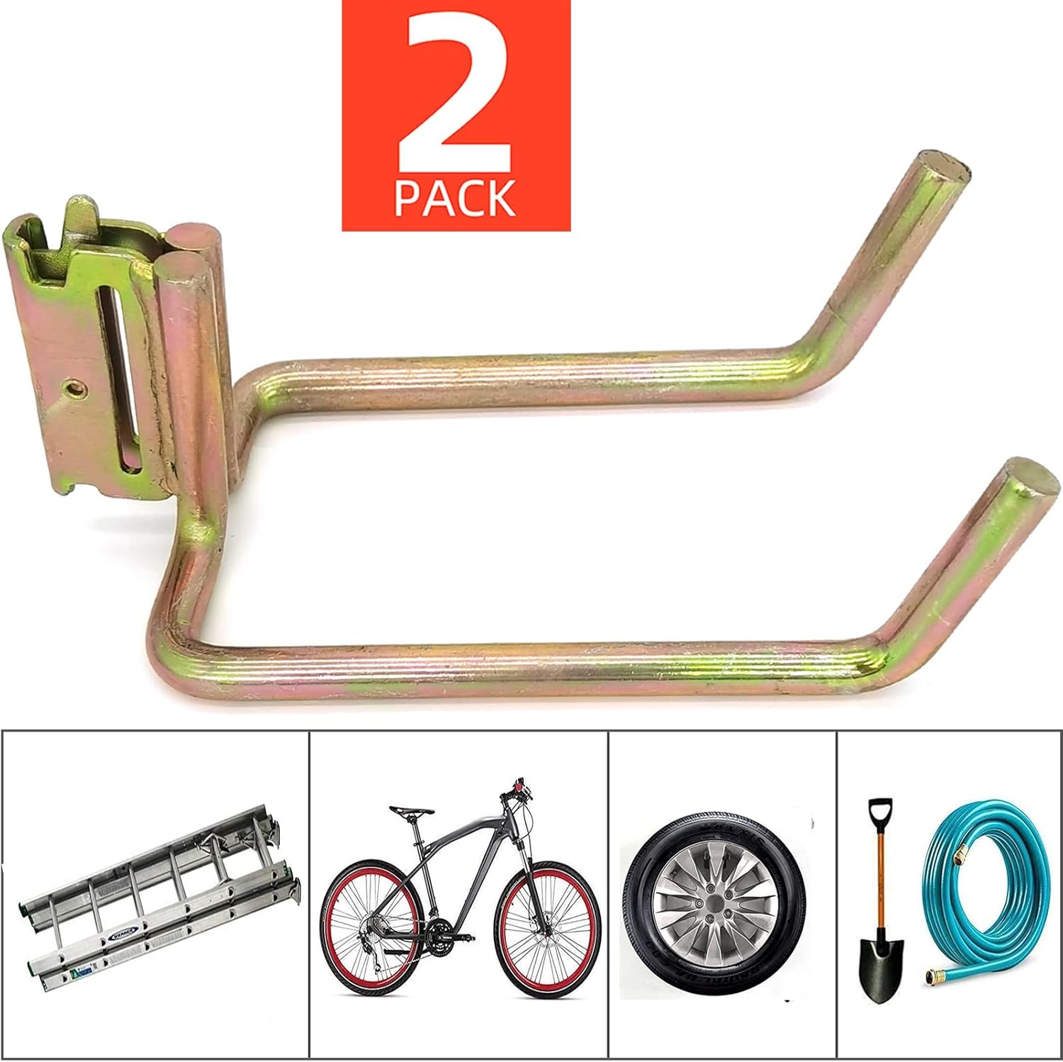 4 Pack Heavy Duty Steel Shovel Hanger V1606