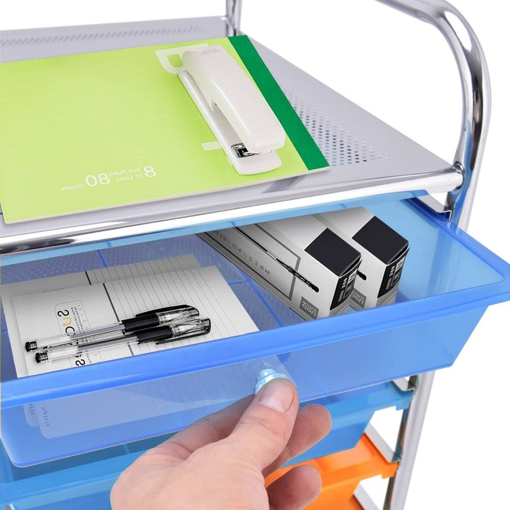 15-Drawer Utility Organizer Rolling Cart with Wheels S39917