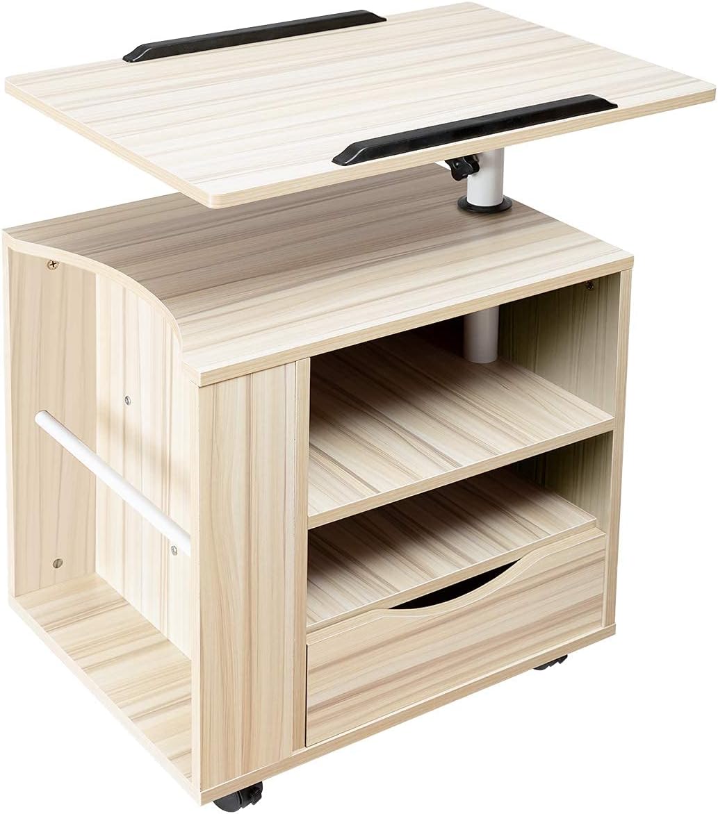 Black Wooden Bedside Table with Drawers Y559