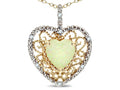 14k Yellow Gold Heart Pendant Necklace M100