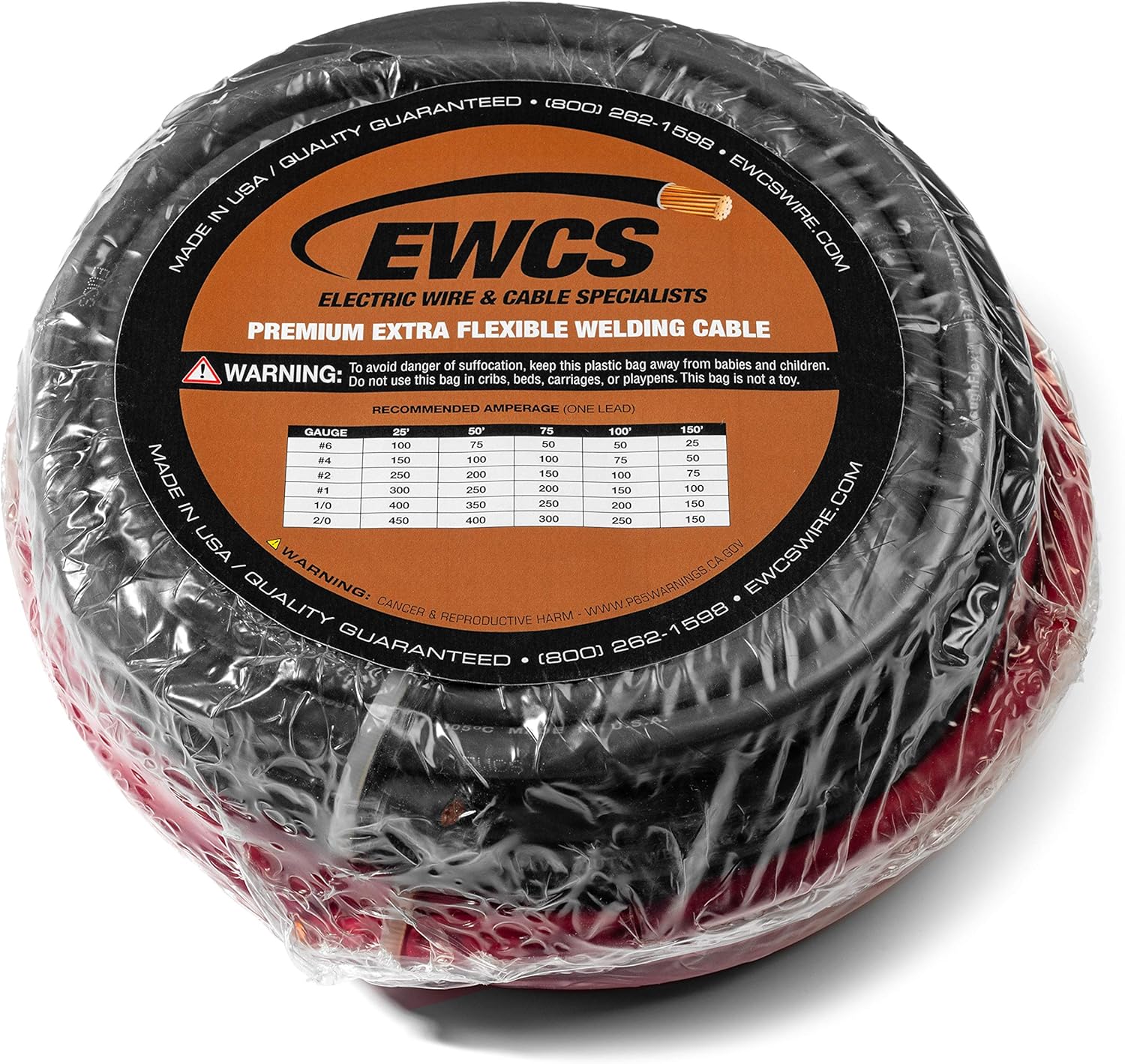4/0 Gauge 15 Feet Black 15 Feet Red Combo 100% Copper Welding Cable 600 Volt F548