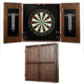Brown Solid Wood Dartboard Cabinet Set P8530