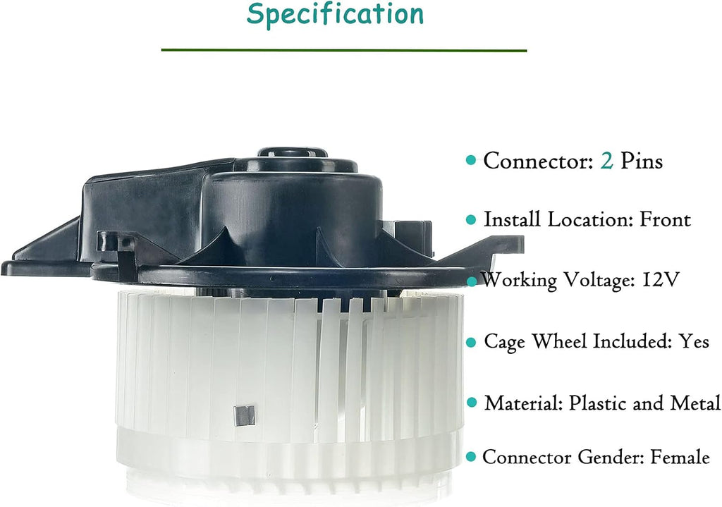 A/C Heater Blower Motor Assembly T30474