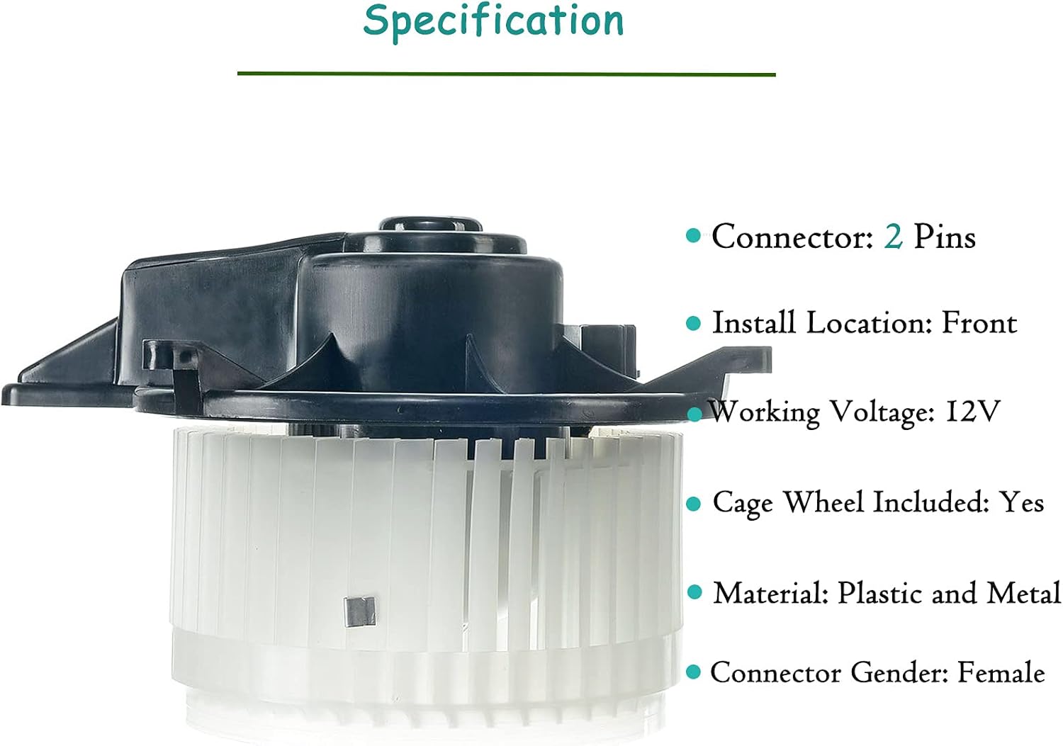 A/C Heater Blower Motor Assembly T30474
