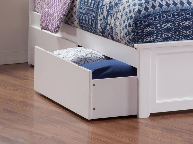 Urban Bed Drawers Queen-King White S330980