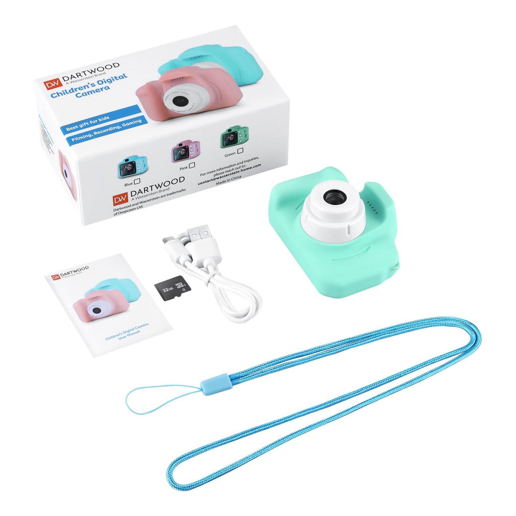 Green 2-Pack 1080p Digital Kids Camera with 32GB SD Card F47943