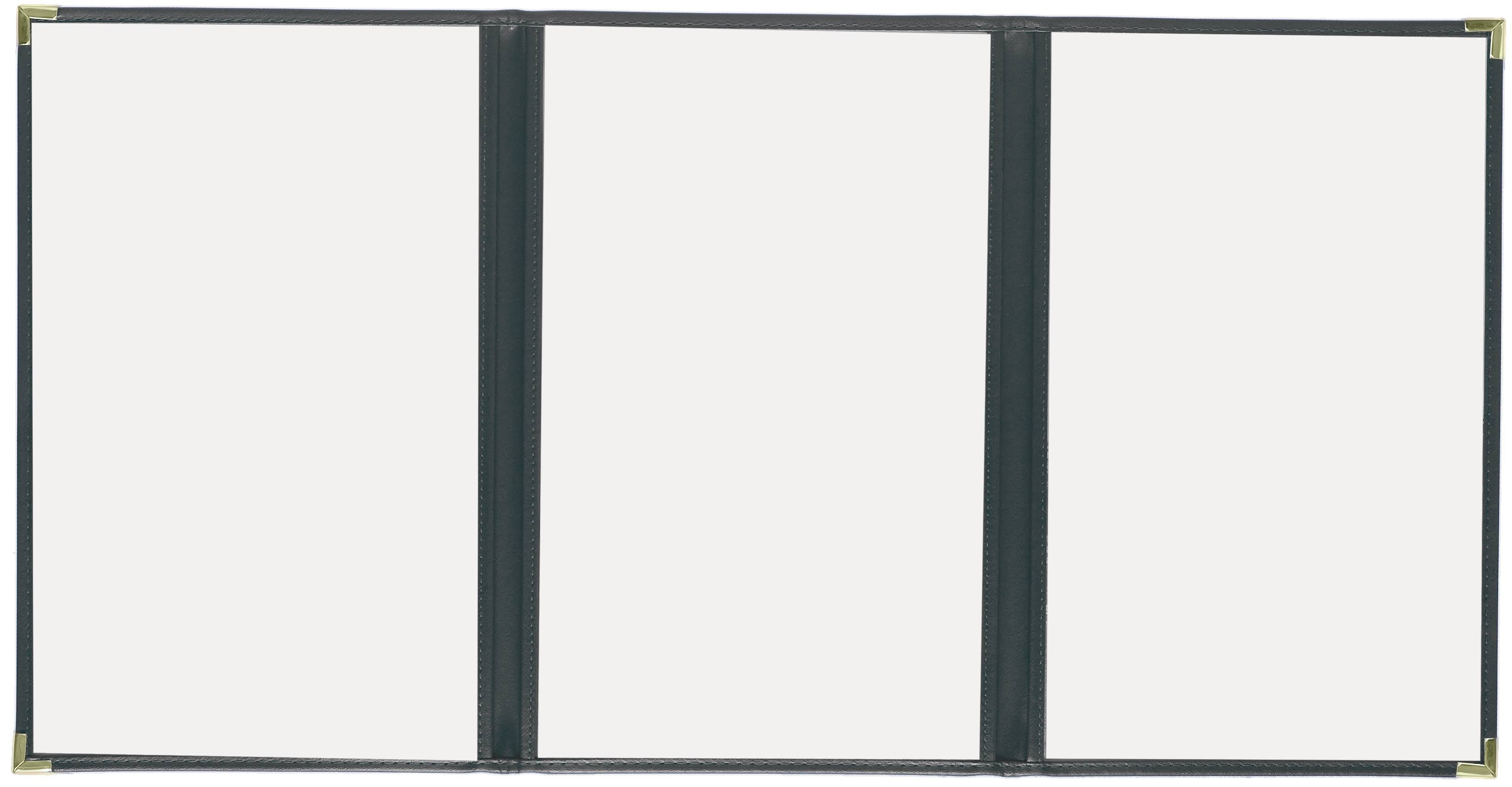 Black 8½x11 Menu Cover F77660