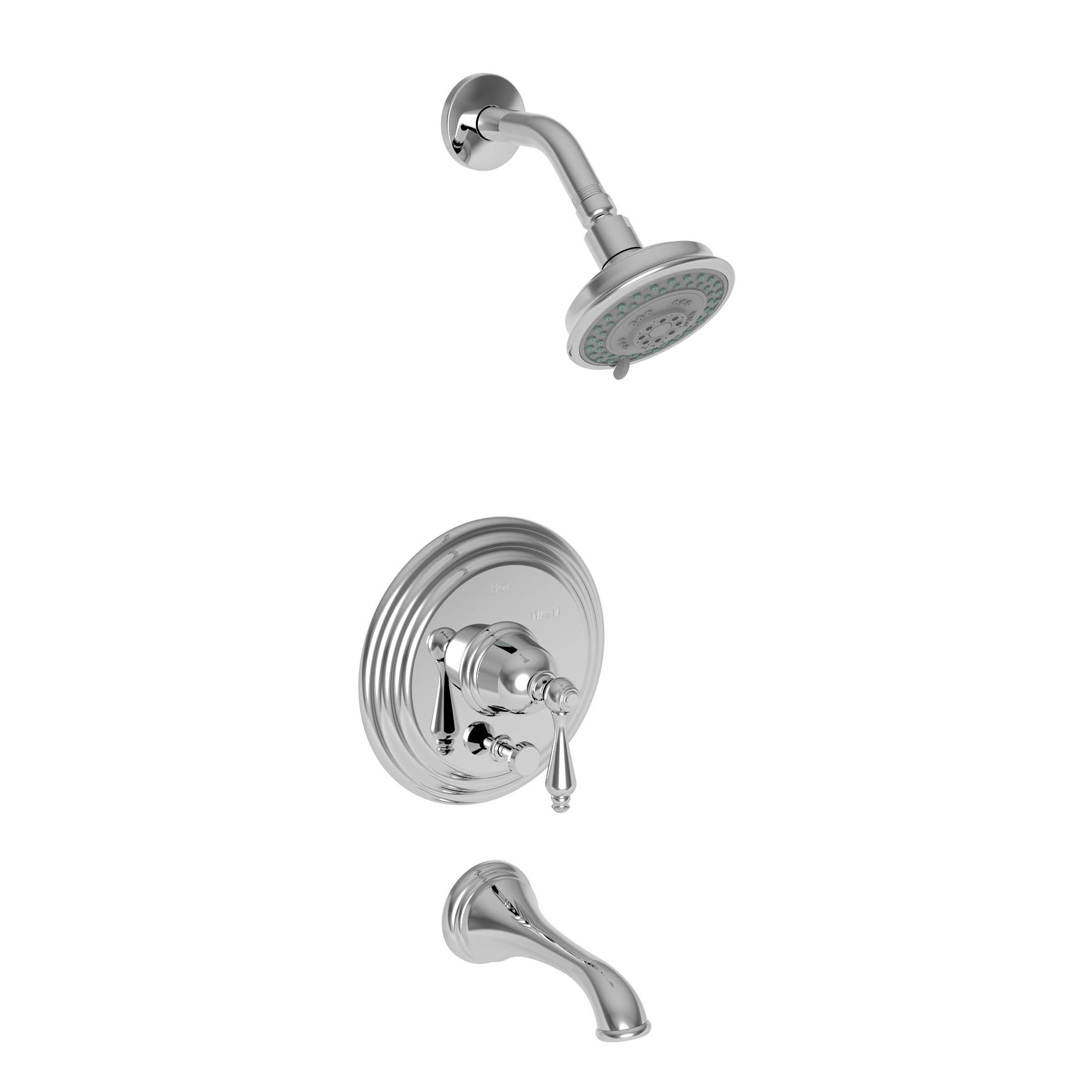 Polished Chrome Balanced Pressure Tub & Shower Trim Set B103