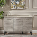 Gray Oak Fiberboard Cabinet N830