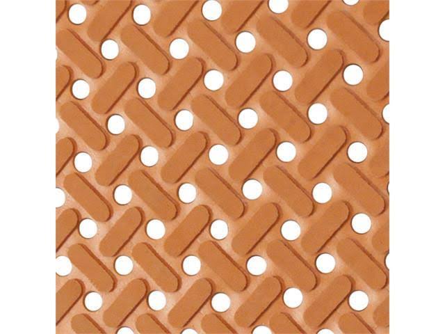Red 34 in. x 10 ft. Nitrile Non-Slip Rubber Mat V854