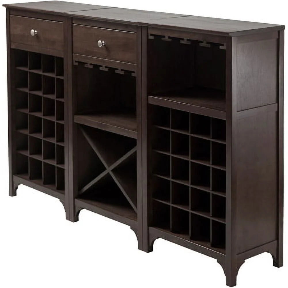 Espresso Finish Modular Wine Cabinet R6140