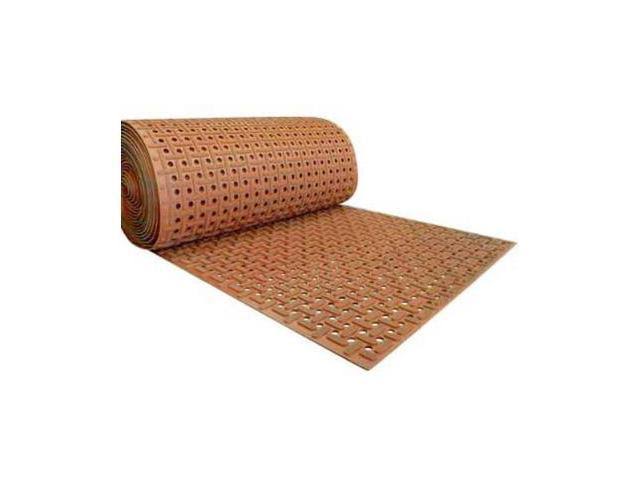 Red 34 in. x 10 ft. Nitrile Non-Slip Rubber Mat V854