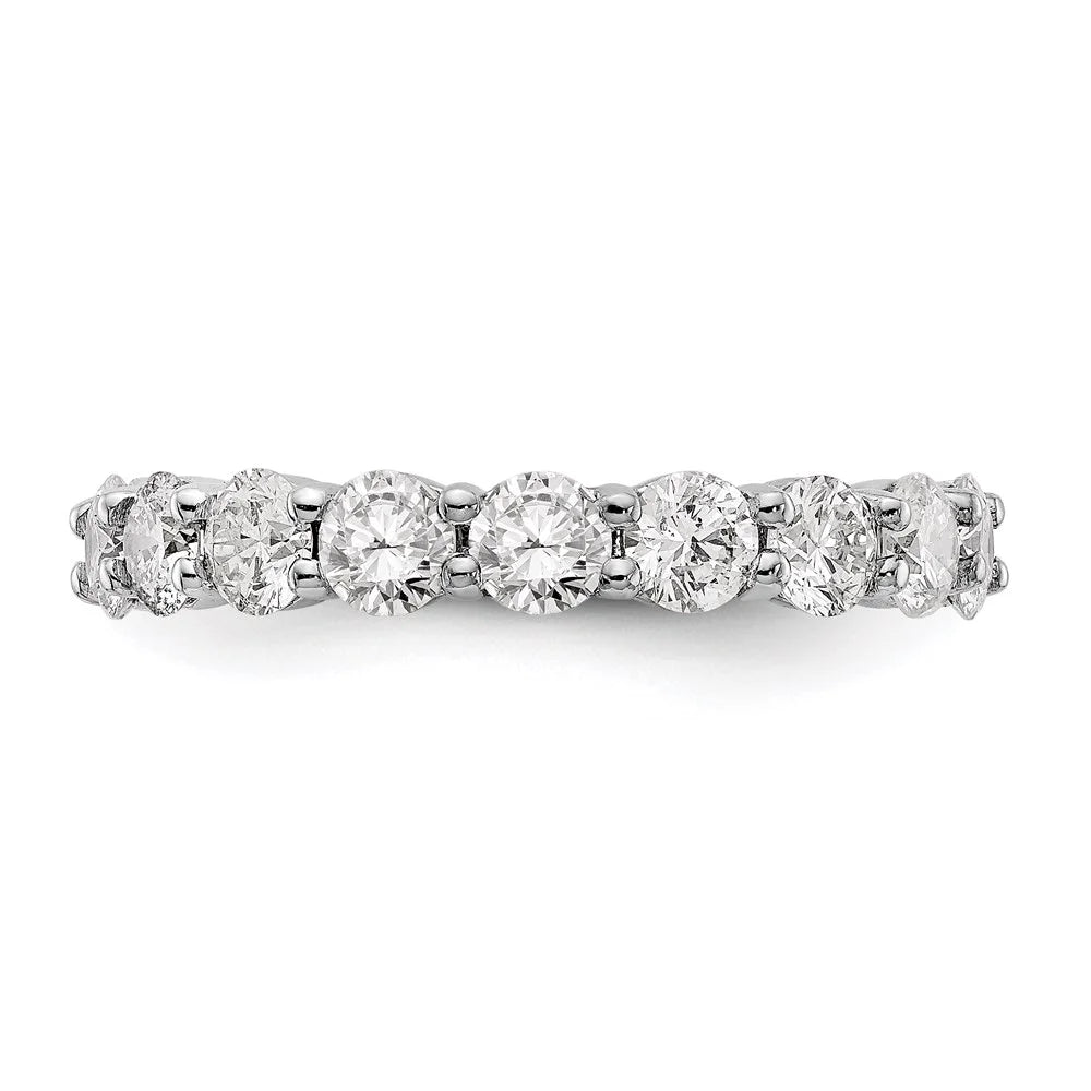 14K White Gold Diamond Eternity Ring Band 3ct W61422