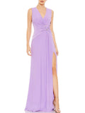 Faux Wrap Long Evening Dress W926178