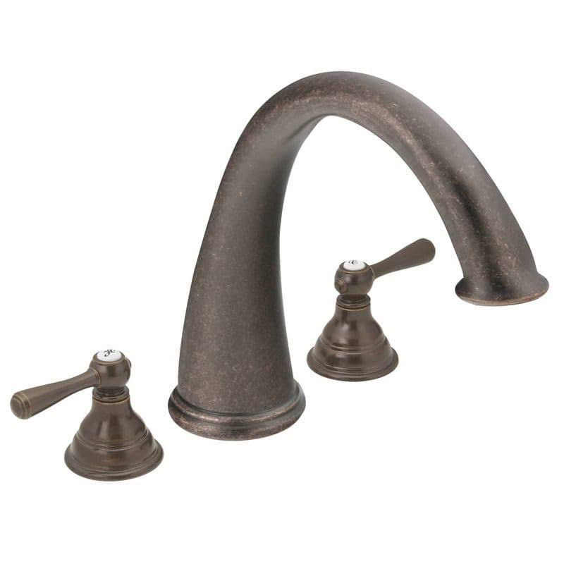 Two Handle High Arc Roman Tub Faucet Chrome D52603