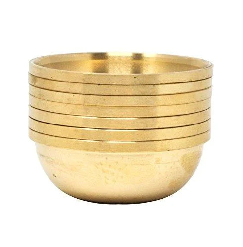 Set of 7 Copper Brass Offering Bowls G318