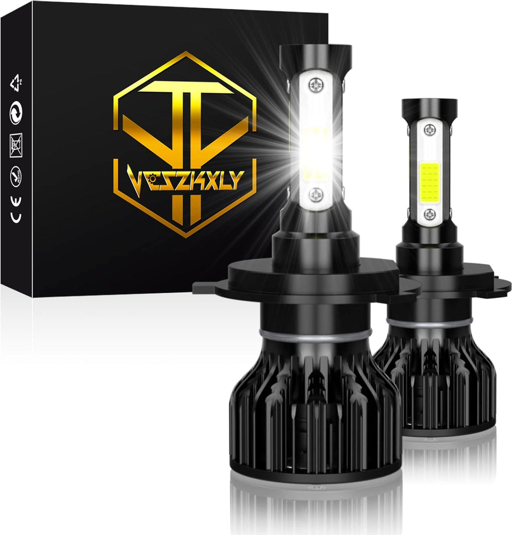 9005 9006 LED Headlight Bulb Kit, 6000K Cool White, 4-Pack N67771