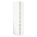 White High Cabinet with Shelves and 2 Doors N794
