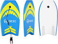 Surfboard with Adjustable Fin Tether and Leash, Lightweight EPS Core, Non-Slip Deck J59787