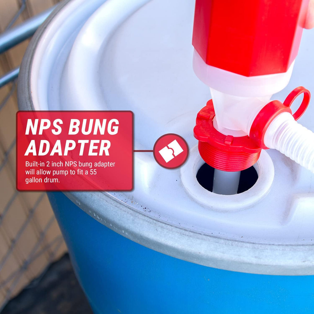2 PK BPA-Free Extra Heavy Duty Siphon Drum Pump X742300