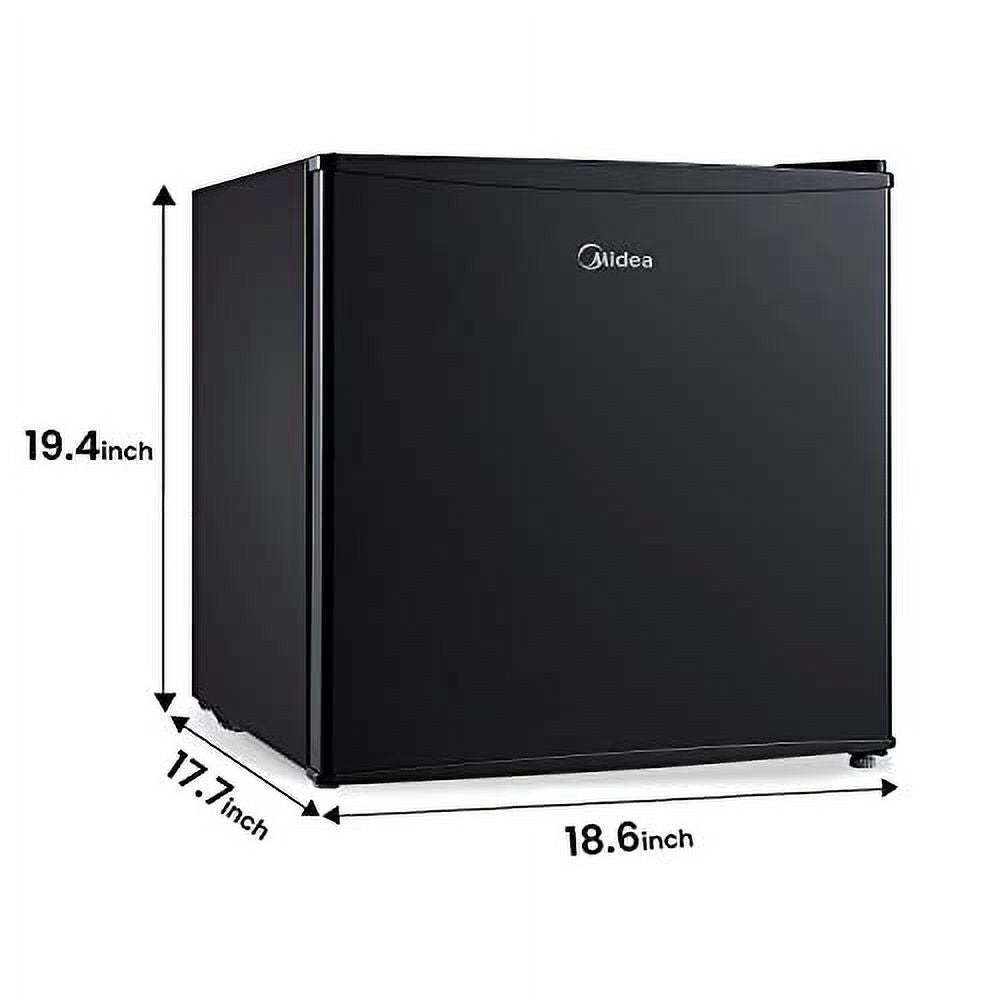 Compact Single Door Refrigerator, 1.6 Cubic Feet, Black A102