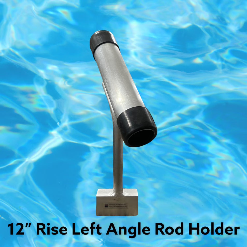 Left Angle Pontoon Boat Fishing Rod Holder L76944