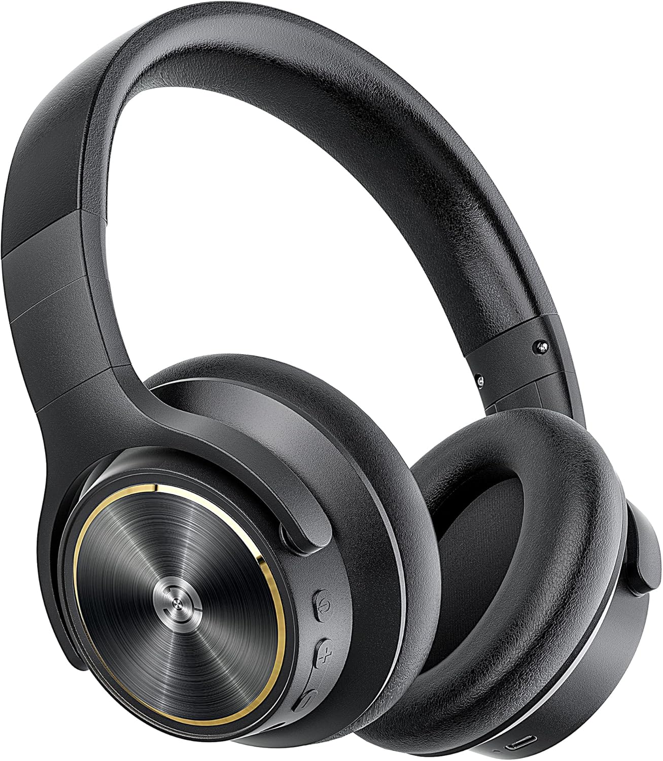 Wireless Bluetooth Headphones with 40dB Noise Reduction, 40H, aptX HD, Hi-Res Audio, Deep Bass, 5 Built-in Mics J607