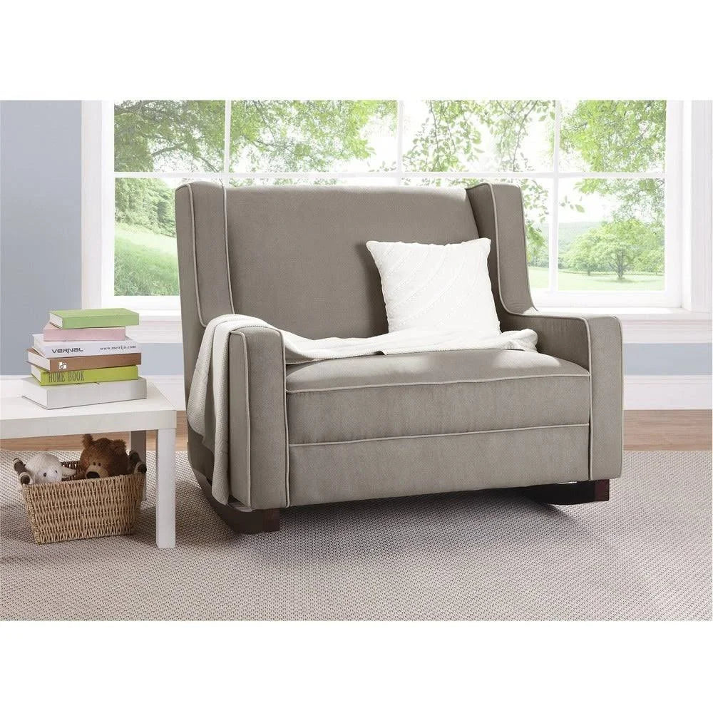 Taupe Microfiber Double Rocker L742