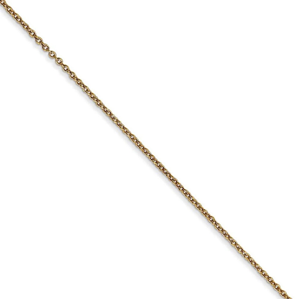 14k Yellow Gold Domed Heart Locket Necklace S14530