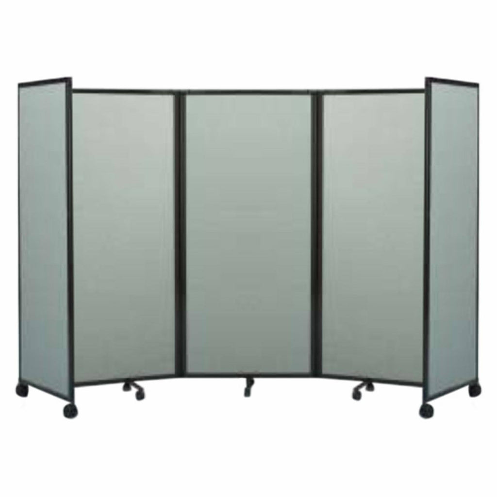 Navy Blue Mobile Accordion Room Divider T87369