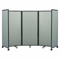 Navy Blue Mobile Accordion Room Divider T87369