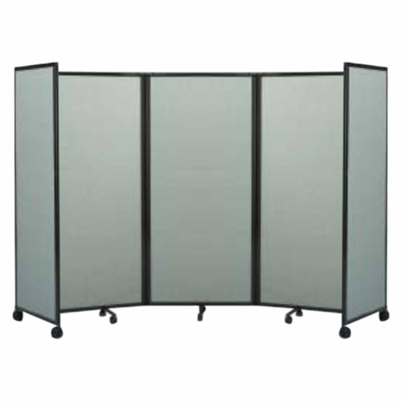 Navy Blue Mobile Accordion Room Divider T87369