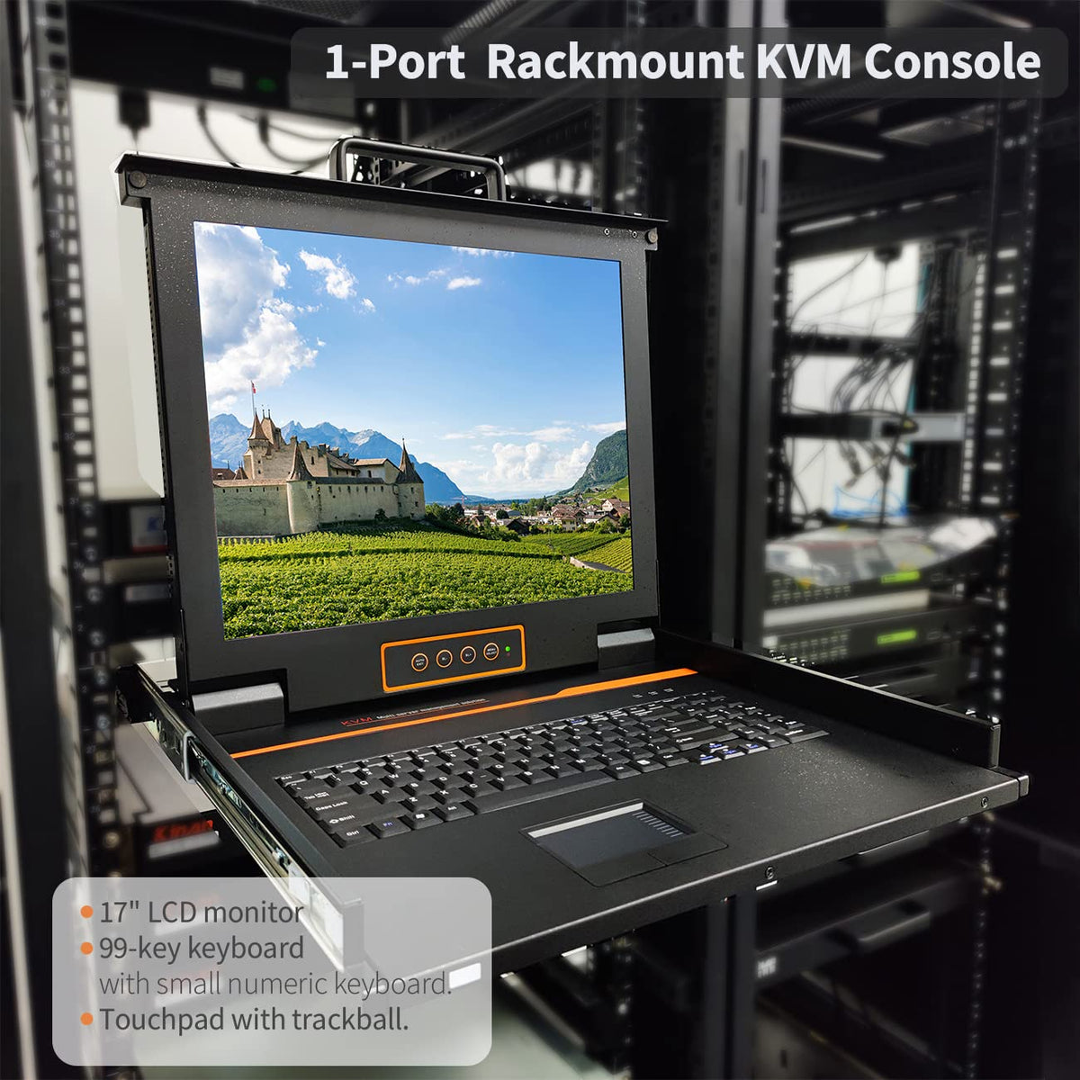 17" LCD Rackmount KVM Console with VGA Switch C352