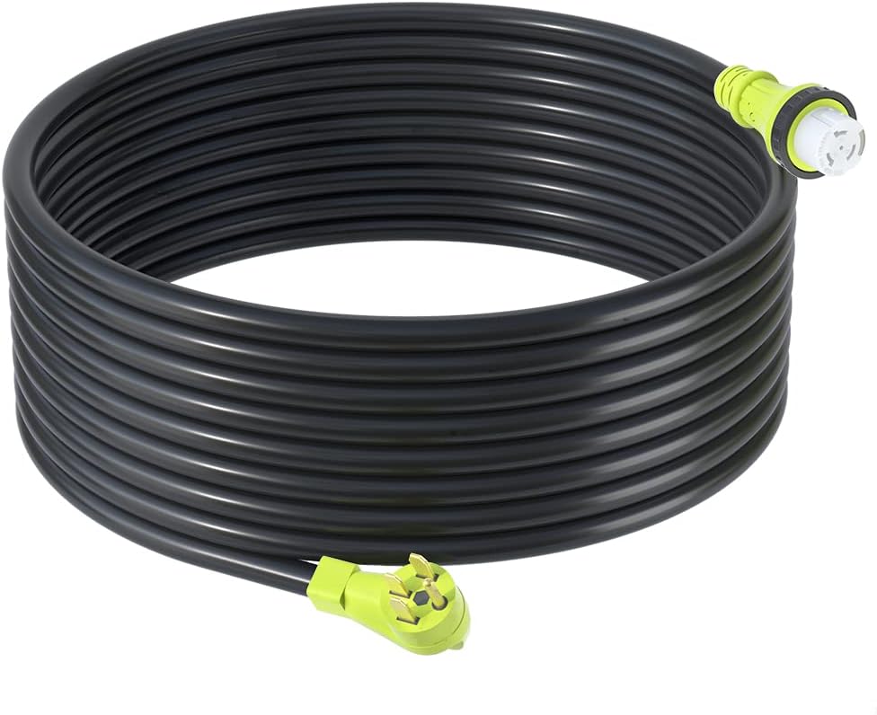 50 FT NEMA 14-50P to SS2-50R STW 6/3 + 8/1 Twist Lock Power Extension Cord I874