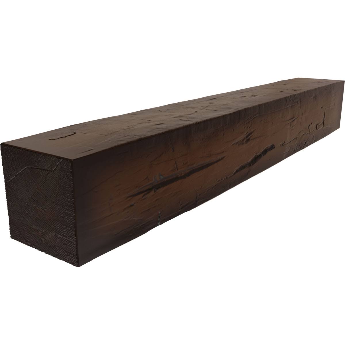 Hand Hewn Faux Wood Fireplace Mantel S276