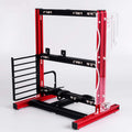 Red Aluminum Open Air Frame Computer Chassis Case N6386