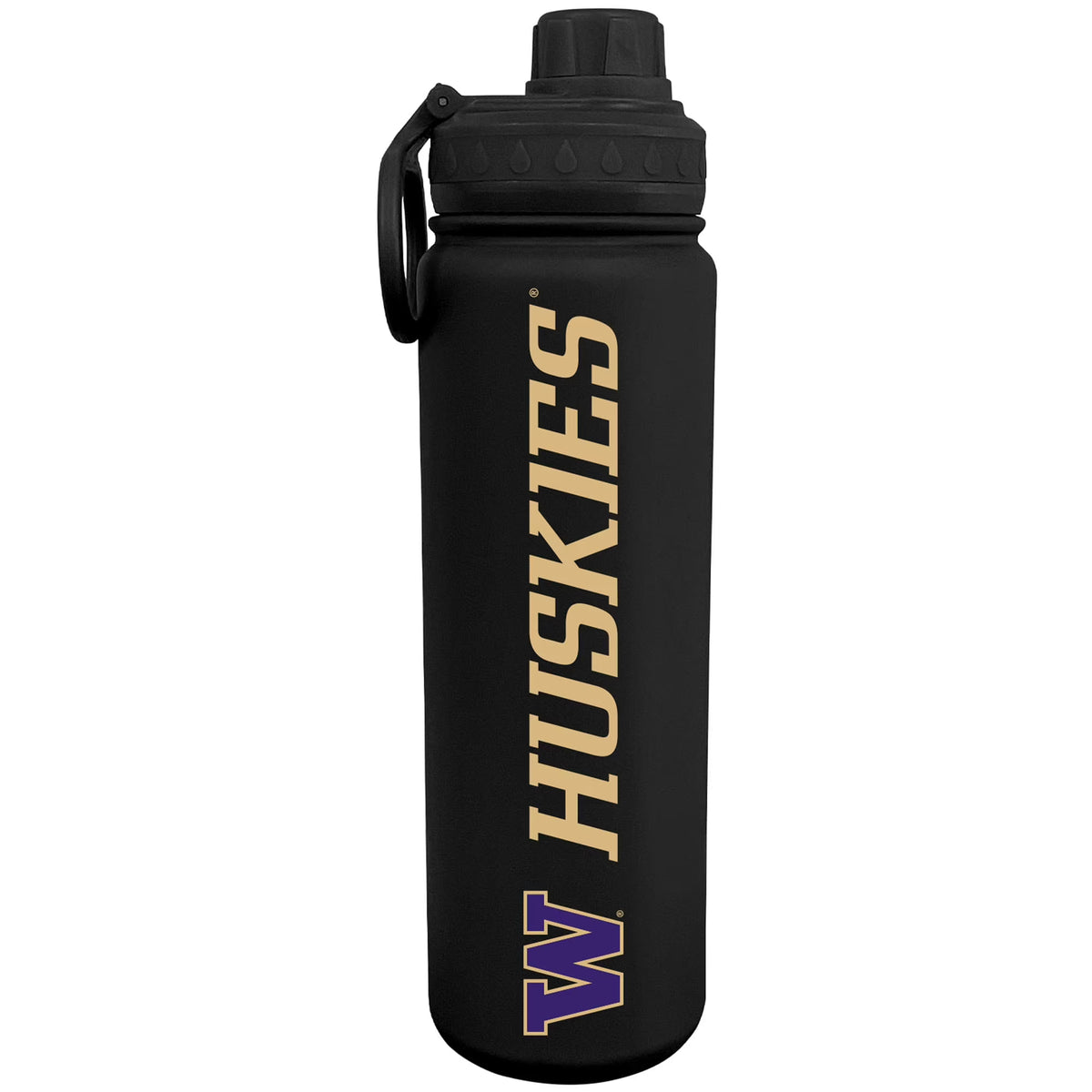 Black 24oz. Stainless Sport Bottle Y537173