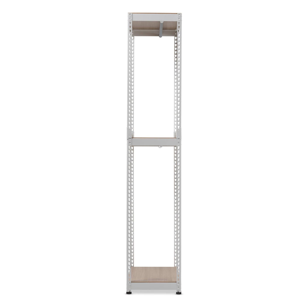 White Metal 3-Shelf Closet Storage Organizer G53612