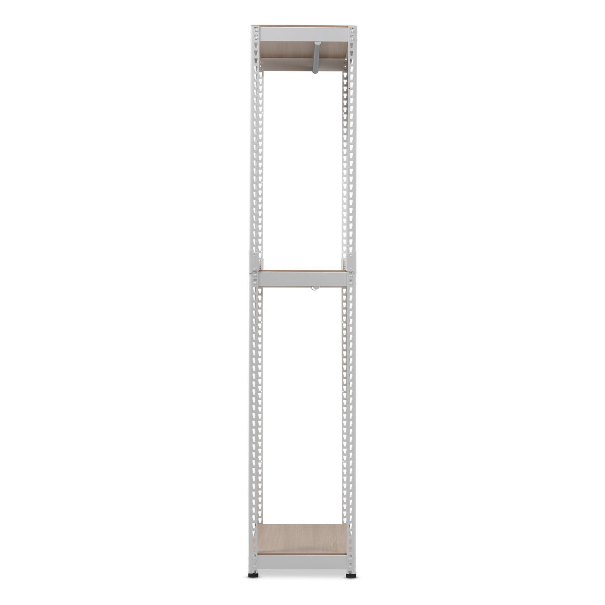 White Metal 3-Shelf Closet Storage Organizer G53612
